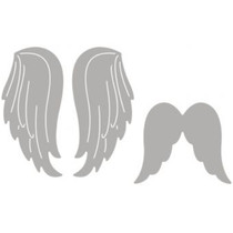 Punzonatura set modello: due ali d'angelo