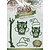 Yvonne Creations Stamping and embossing templates, 2 Sweet Owl with Hat