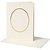KARTEN und Zubehör / Cards 10 cartão de Passepartout, tamanho do cartão 10,5x15 cm, off-white, decote bateau com borda de ouro