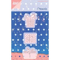 Y el estampado plantillas, 3 Gechenkverpackungen