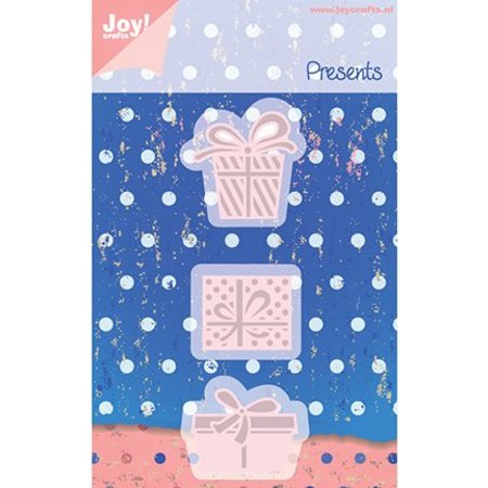Joy!Crafts und JM Creation Estampage et gaufrage pochoirs, emballage 3 cadeau