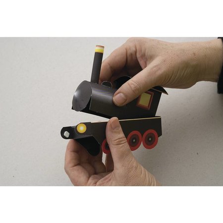 Kinder Bastelsets / Kids Craft Kits Jule Train Craft Kit, en lokomotiv, vogn 6, deco og gnome familie