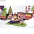 Kinder Bastelsets / Kids Craft Kits Kit Craft Tren de la Navidad, 1 locomotora, carro 6, deco y familia gnome
