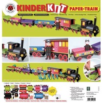 Train Craft Kit, 1 locomotive, carriage 6, deco and gnome family