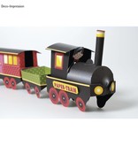 Kinder Bastelsets / Kids Craft Kits Bastelset Train, 1 Lok,6 Wagen, Deko und Wichtelfamilie