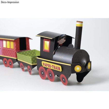 Kinder Bastelsets / Kids Craft Kits Bastelset Train, 1 Lok,6 Wagen, Deko und Wichtelfamilie