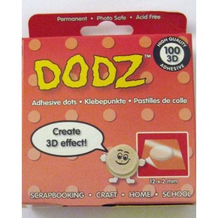 BASTELZUBEHÖR / CRAFT ACCESSORIES Dodz glue dots, permanent, 12 x 2 mm