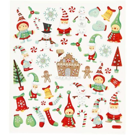 Sticker Self-adhesive foil stickers with great designs and glitter effect