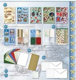 BASTELSETS / CRAFT KITS: Complete Set: 3D ambachtelijke boek "Kerst traditioneel"