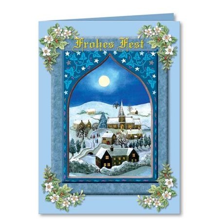 BASTELSETS / CRAFT KITS: Complete set: 3D-craft folder "Christmas traditional"