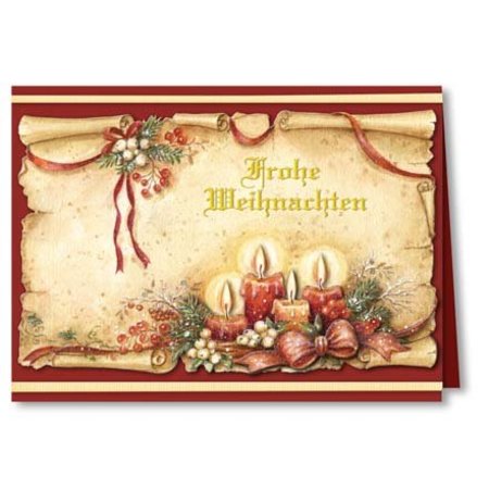 BASTELSETS / CRAFT KITS: Complete set: 3D-craft folder "Christmas traditional"