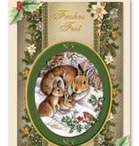 BASTELSETS / CRAFT KITS: Complete set: 3D-craft folder "Christmas traditional"