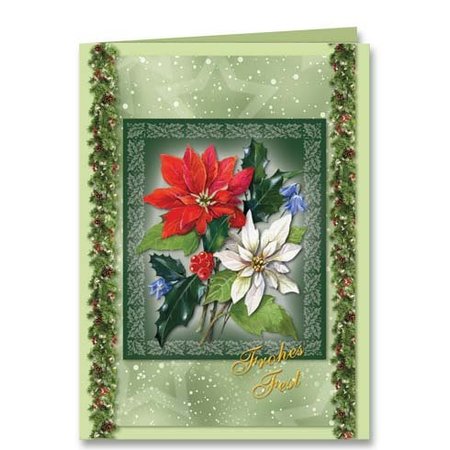 BASTELSETS / CRAFT KITS: Complete set: 3D-craft folder "Christmas traditional"