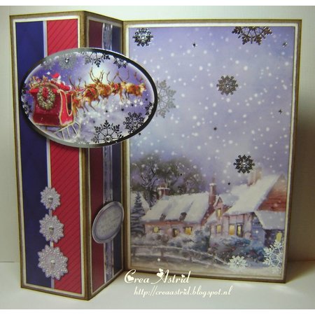 BASTELSETS / CRAFT KITS: Luxury Topper Set for the design of various Christmas cards