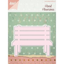 Stampaggio e goffratura stencil, panca da giardino