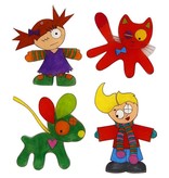 BASTELZUBEHÖR / CRAFT ACCESSORIES Pellicule rétractable avec l'autocollant, Journal 10,5x14,5 cm, 4 trier. Feuille