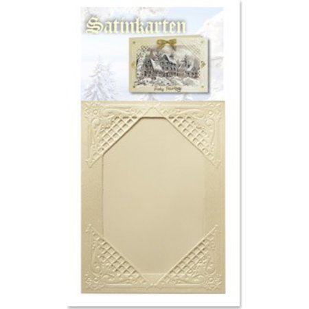 KARTEN und Zubehör / Cards 3 cartes de crème hiver satin