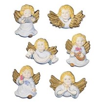 Moldes querubines ángeles, 6 piezas