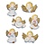 GIESSFORM / MOLDS ACCESOIRES Stampi putti angeli, 6 pezzi