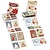 Sticker Piuttosto adesivo frastagliato, dimensioni 25x33 mm, 36 ordine, motivo di Natale