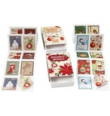 Sticker autocollant déchiquetée Jolie, la taille 25x33 mm, 36 ordre, motif de noël
