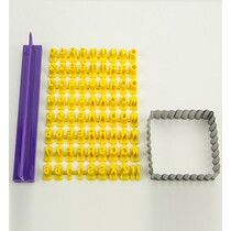 Patchy Silikonform - Prägebuchstaben Set
