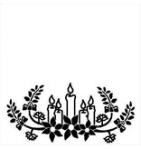 embossing Präge Folder Embossing 130x130mm Folder - velas de Natal