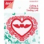 Joy!Crafts und JM Creation Stempling og Embossing Stencil Heart