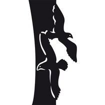 Marianne Design, stamping and embossing folder, Tiny's folding it - seagulls