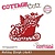 Cottage Cutz Estampage et Pochoir gaufrage, Noël traîneau Motif Taille: 9.1 x 7.6 cm