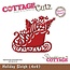 Cottage Cutz Stansing og preging Stencil, jul slede Motif Størrelse: 9,1 x 7,6 cm