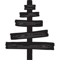 Marianne Design, stansing og preging sjablong, Craftables - Elines Wooden treet