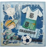 Marianne Design Marianne Design, het stempelen en embossing stencil, Collectibles, fussbal