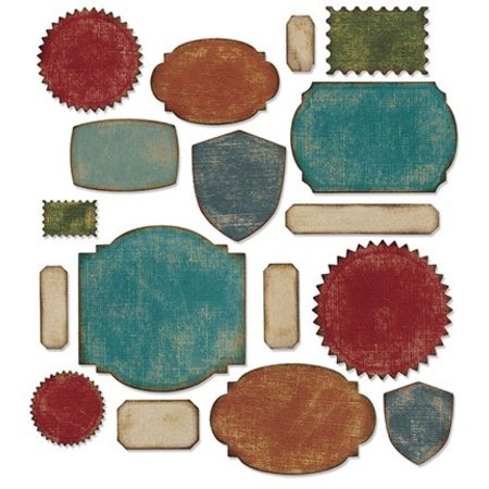 Sizzix ThinLits - Etiquetas, 17 plantillas