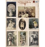 Vintage, Nostalgia und Shabby Shic Cartões de Natal do vintage e nostalgia, de Tiny