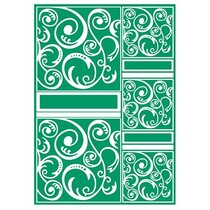 A4 Embossing Folder, Artigianato A4 Well - Swirltangle