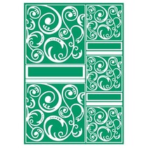 A4 Embossing Folder, Artigianato A4 Well - Swirltangle