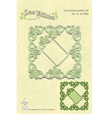 Leane Creatief - Lea'bilities Lea’bilities, Präge- und Schneideschablon, Frame viereckig Spitze