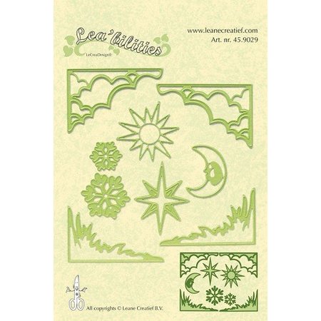 Leane Creatief - Lea'bilities Lea’bilities, Präge- und Schneideschablone, Ecke und Landschaft