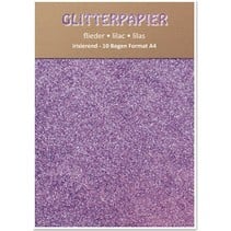 Glitterpapier irisierend, Format A4, 150 g / qm, flieder