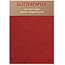 DESIGNER BLÖCKE  / DESIGNER PAPER Glitter iriserende papir, A4-format, 150 g / kvm, rød