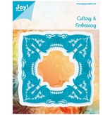 Joy!Crafts und JM Creation Stamping and embossing stencil, Craftables -a magnificent setting