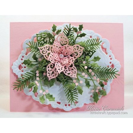 Marianne Design Embossing and punching template, elegant, oval decorative frame