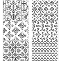 Autocollant de fond Scrapbook caractérisé en détail en argent ou en or