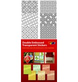 Sticker Scrapbook Hintergrund Sticker sehr detailliert geprägt in silber oder gold