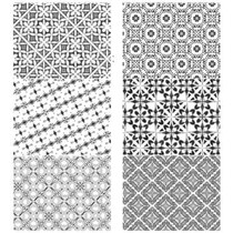 Sticker Background Scrapbook caratterizzato in grande dettaglio in argento o oro