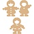 Objekten zum Dekorieren / objects for decorating 3 MDF ornamenter eskimoer