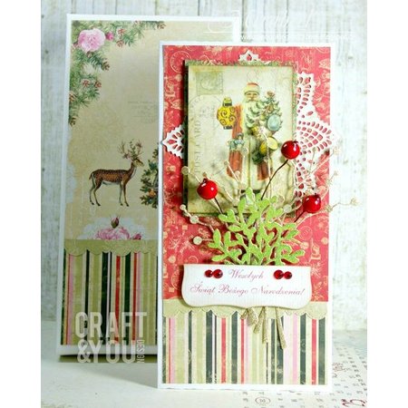 Designer Papier Scrapbooking: 30,5 x 30,5 cm Papier História de Natal bloco de papel, 30,5 x 30,5 cm