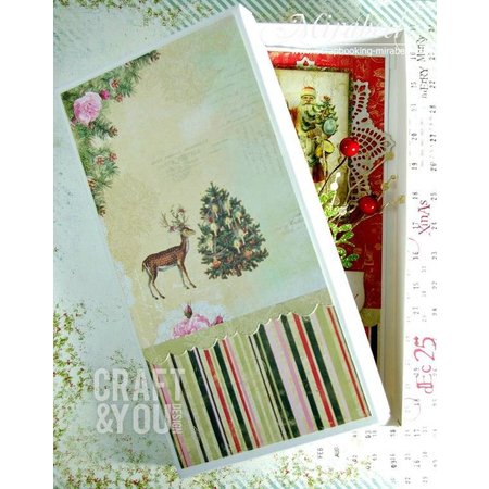 Designer Papier Scrapbooking: 30,5 x 30,5 cm Papier bloc de papel de historia de Navidad, 30,5 x 30,5 cm