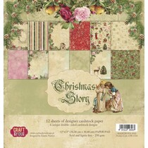 Christmas Story paper block, 30.5 x 30.5 cm